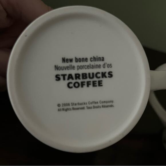 Starbucks 2008 New Bone China Zoo Animals Two (2) Matching Mug Set
